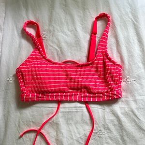 Target neon pink bikini top